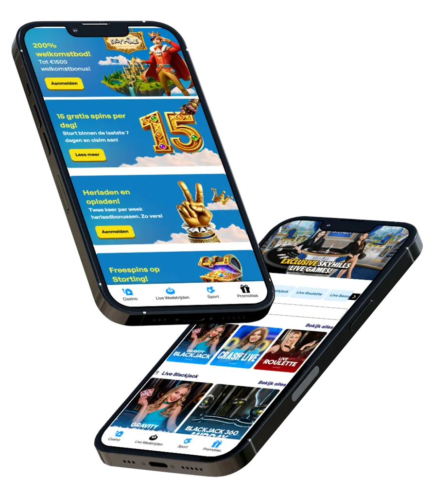 SkyHills Casino applicatie
