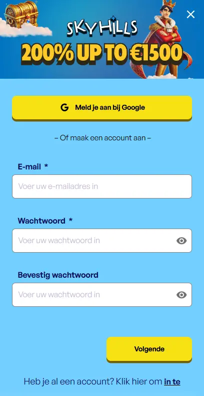 Registratie Skyhills